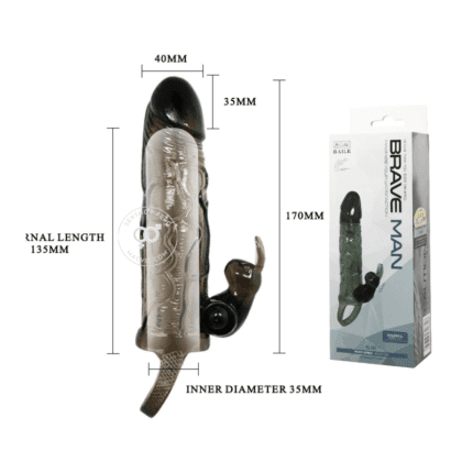 Brave Man 5.91 Funda Black Vibrador