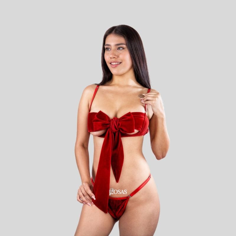 Conjuntos Lenceria Rojo