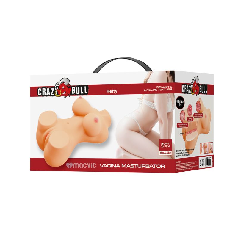 Masturbador masculino realista Crazy Bull BM-009258N de TPR.