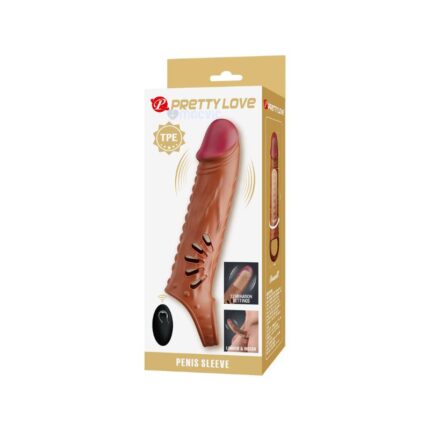 Extensión de pene vibradora realista con control remoto MACVIC.